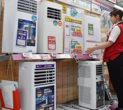 猛暑が続く日本でポータブルエアコンの売上が急増