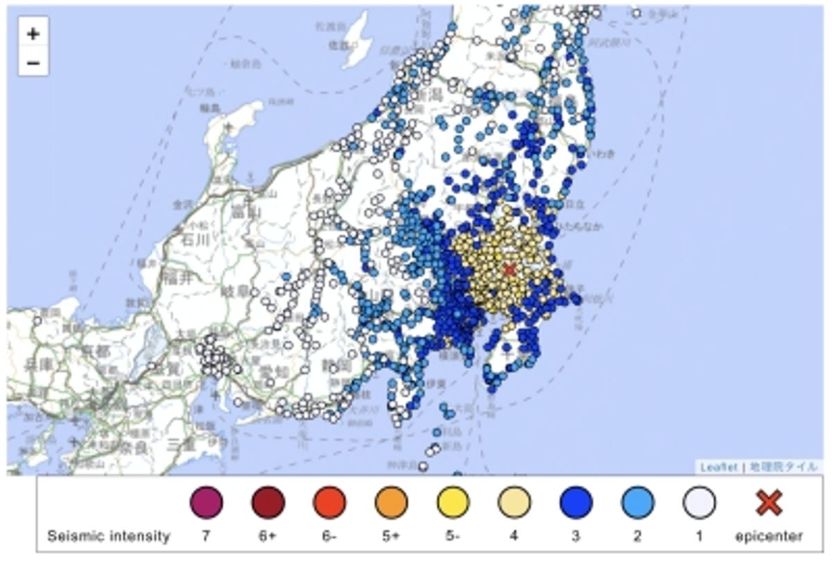 マグニチュード5.9の地震が東京・関東東部を揺らす