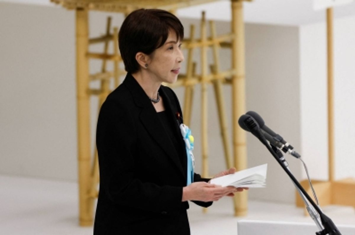 高市氏、戦没者追悼式典の演説で「反省」に触れず