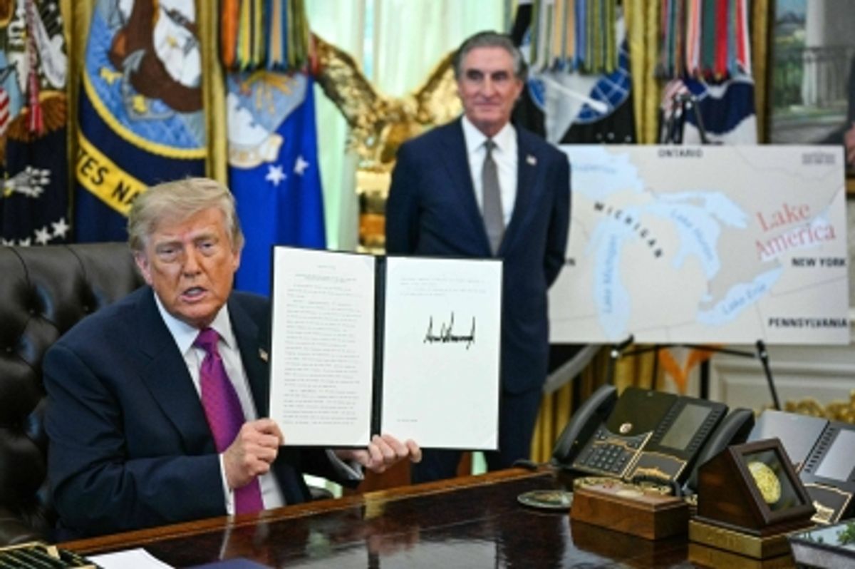 トランプ氏、オンタリオ湖を「アメリカ湖」に改名 カナダと対立